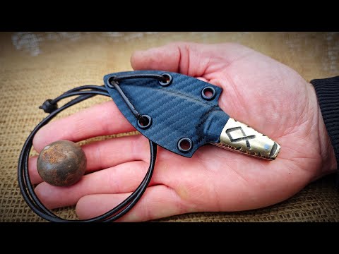 Forging a Hidden Amulet Knife - Full Blacksmithing Process