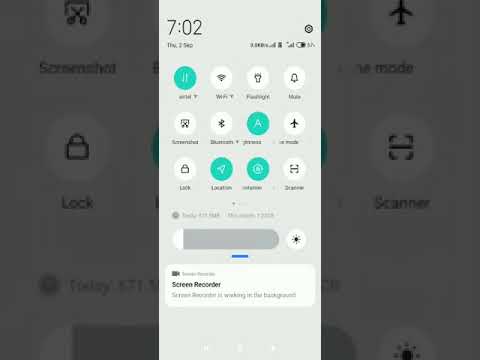 realme ui control centre in redmi 8a |#shorts