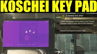 how to "unlock the keypad locked room in the koschei complex alpha cluster with r4d detector" DMZ
