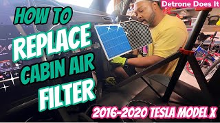 2016-2020 Tesla Model X Cabin Air Filter DIY