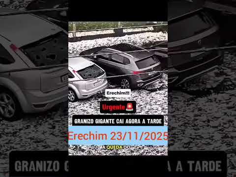 Erechim é atacada por granizos