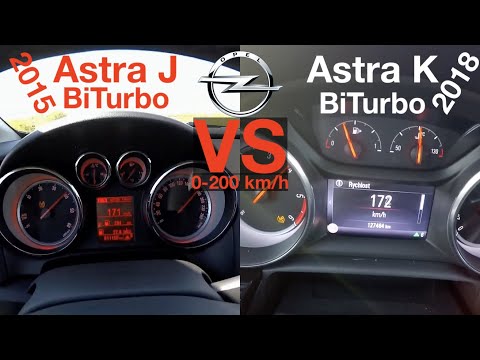 ACCELERATION BATTLE | Opel Astra 2.0 CDTI BiTurbo vs Opel Astra 1.6 CDTI BiTurbo | J vs K