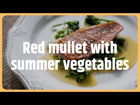 Red mullet with summer vegetables