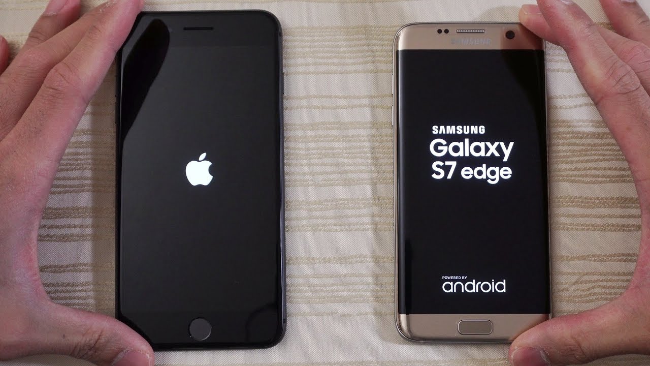 iPhone 8 Plus vs S7 Edge - Speed Test! (4K)