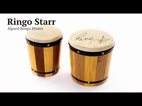 Ringo Starr Autographed Bongo Drums