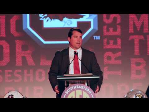 South Carolina's Will Muschamp speaks at SEC Media Days