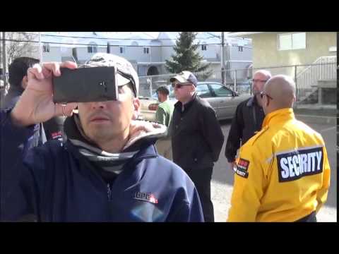 Artspace Under Siege May 9, 2014 AUPE trespassing and threatening behaviour