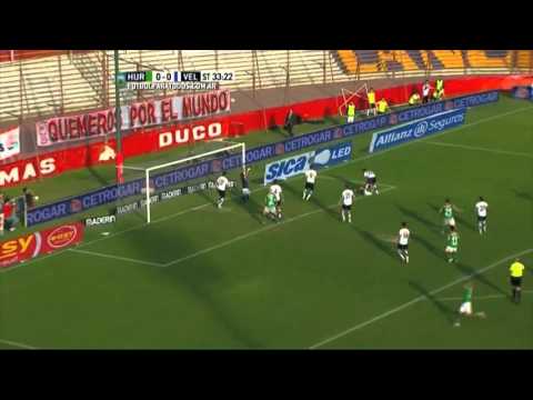 Tremenda tapada de Aguerre. Huracán 0 Vélez 0. Fecha 26. Torneo Primera División 2015.FPT