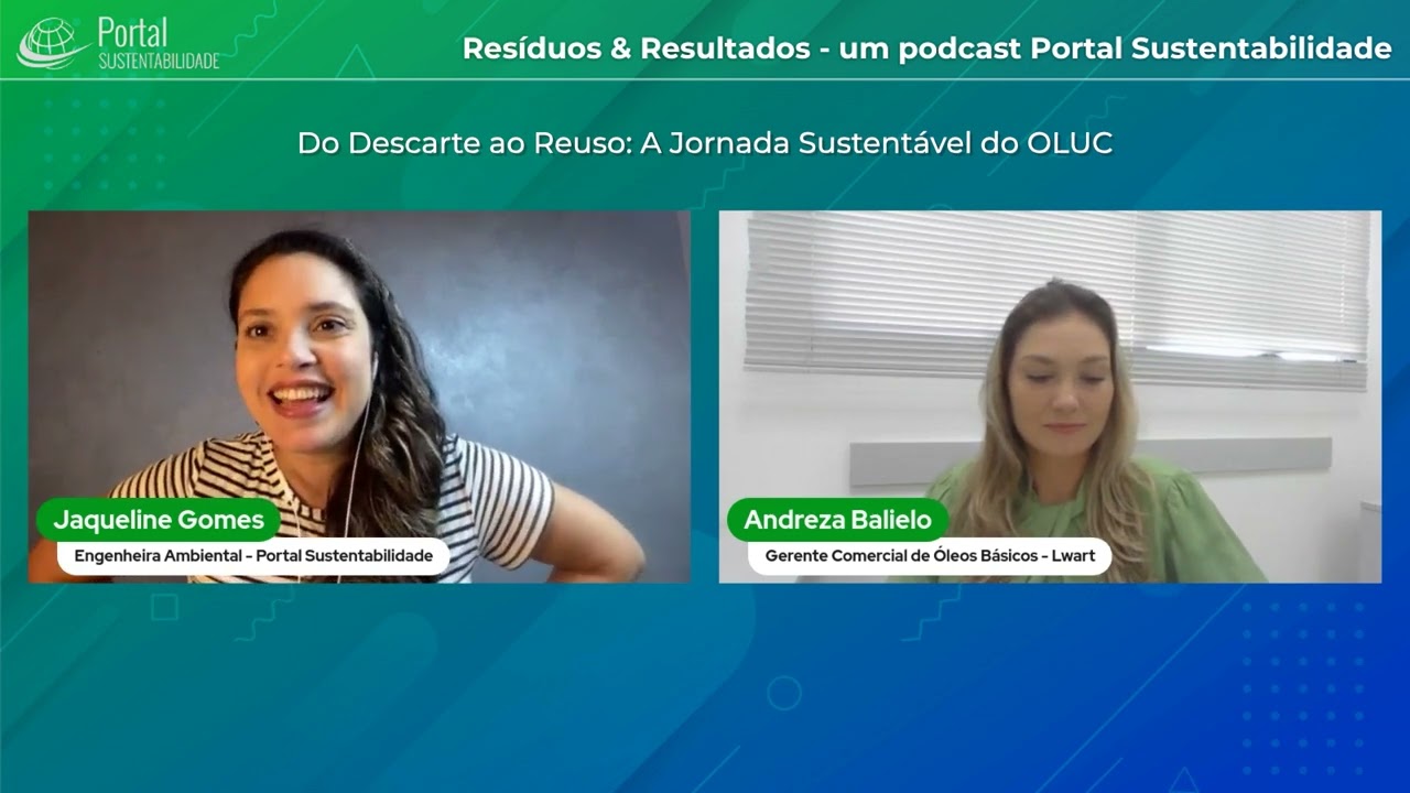 Podcast Resíduos & Resultados - Do Descarte ao Reúso - A Jornada Sustentável do OLUC
