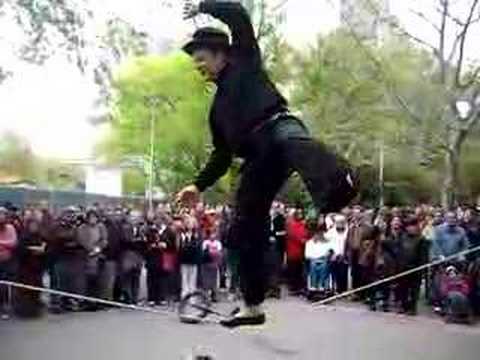 Philippe Petit in Washington Square