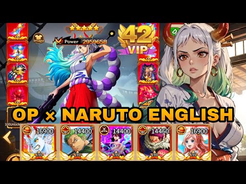 Update - Op × Naruto English VIP 42 - 1,2B Diamond + Free 400 Hero + Equipment ★30 & More