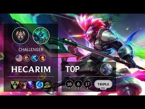 Hecarim Top vs Volibear - NA Challenger Patch 10.12