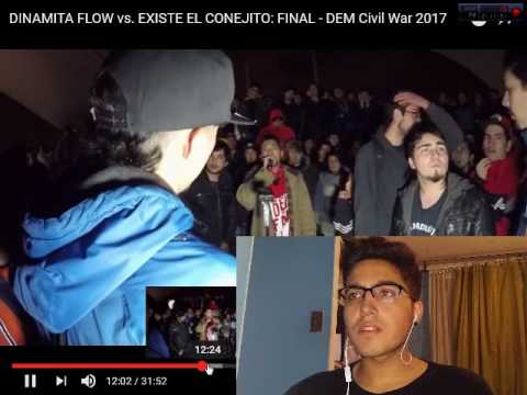 DINAMITA FLOW vs. EXISTE EL CONEJITO: FINAL - DEM Civil War 2017 (VIDEO REACCIÓN)