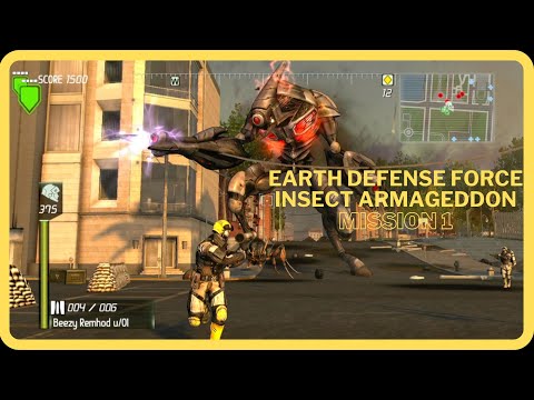 Earth Defense Force Insect Armageddon Mission 1 No Commentary Walkthrough Video