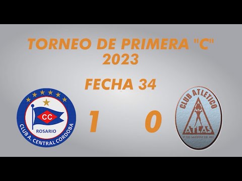 Primera "C" Campeonato 2023 - Fecha 34 - Central Córdoba (R) 1 Atlas 0  - Resumen