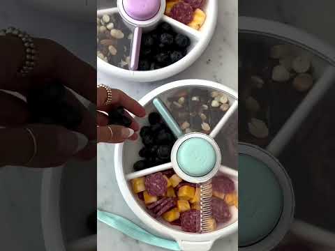 Snackbox Organizador 5 Compartimientos Redondo Snacks Niños - Video