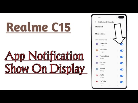Realme C15 || How To Solve App Notification Not Showing Problem
