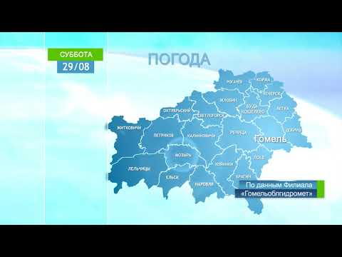 Погода в Гомеле и Гомельской области 29 августа видео