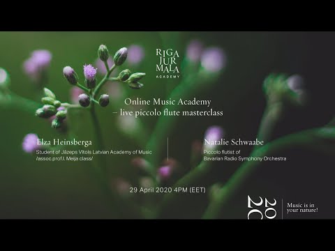 Live piccolo flute masterclass with Natalie Schwaabe | RJ Online Music Academy - Masterclass #2