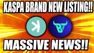 Kaspa Brand New Exchange Listing, Kaspa Is Unstoppable! (RETIRE EARLY)
