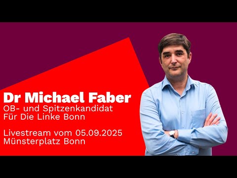 Livestream-Rede unseres OB-Kandidaten Michael Faber 05.09.2025