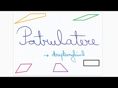 Patrulatere: dreptunghiul - Clasa a VII-a