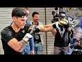 RYAN GARCIA FIRST LOOK WITH NEW TRAINER! SHOWS OFF BIG POWER & IMPROVEMENTS IN WORKOUT!