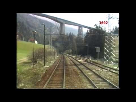 La ferrovia del Brennero dalla cabina 1.6 (Da Brennero a Verona)