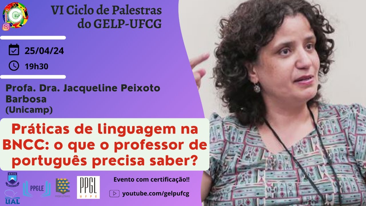 Práticas de linguagem na BNCC: o que o professor de português precisa saber? - Acessível em Libras