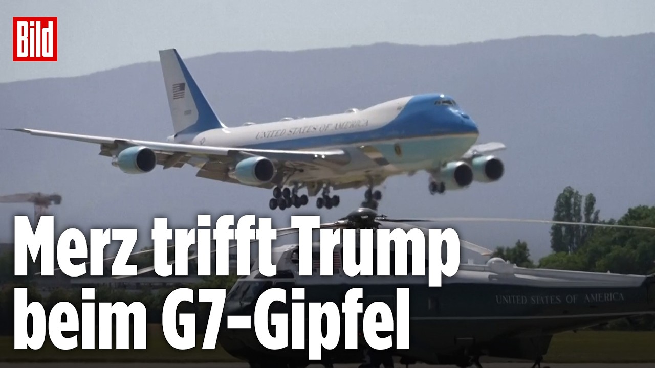Hier landet Trump zum G7-Gipfel in Évian – Show-Auftritt am Genfer See