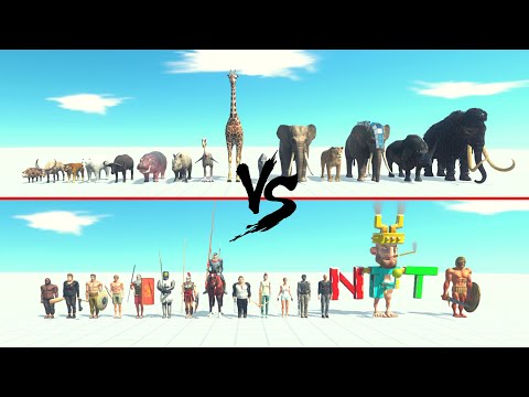 All Mammals Vs All Humans ARBS | Animal Revolt Battle Simulator