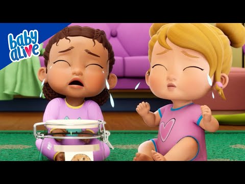 Waar zijn alle koekjes gebleven? 🍪 Baby Alive Nederlands 🌈 NIEUWE SERIE 💦 Kindertekenfilms 💕