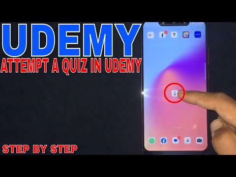 This video provides a tutorial on how to attempt quizzes within a Udemy course, demonstrating a specific feature of the platform.
