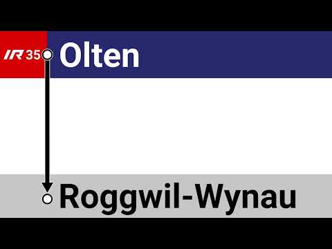 SOB Ansagen • IR35 Aare Linth • Olten – Roggwil-Wynau (Bauarbeiten)