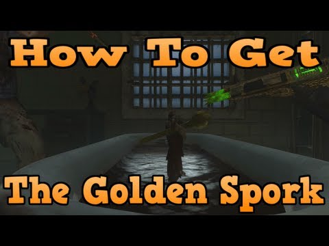 "Mob Of The Dead" How To Build The Golden Spork (Melee Weapon) ("Black Ops 2 Zombies")