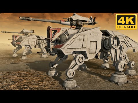 CLONE TROOPERS vs CIS BATTLE DROIDS - Men of War: Star Wars Mod (4K)