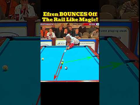 Efren Reyes Hits CRAZY Bounce Shot! 6-Ball Blocking? No Problem for The Magician!