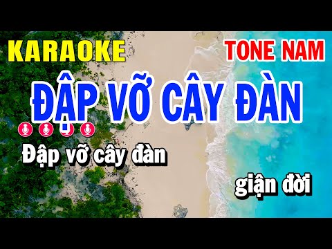 Karaoke Đập Vỡ Cây Đàn Nhạc Sống Tone Nam | Huỳnh Lê Karaoke