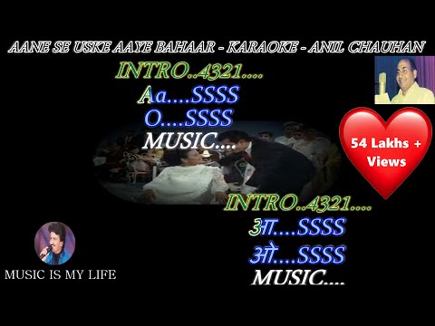 Aane Se Uske Aaye Bahar with Lyrics Eng. & हिंदी