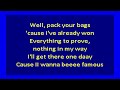 Total Drama Island I Wanna Be Famous Karaoke