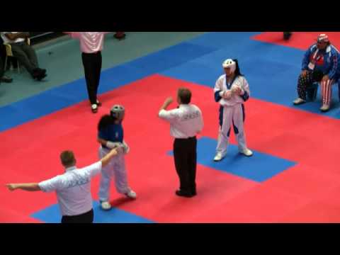 Georgia Prassinou v Nicole Pelland WAKO World Championships 2009