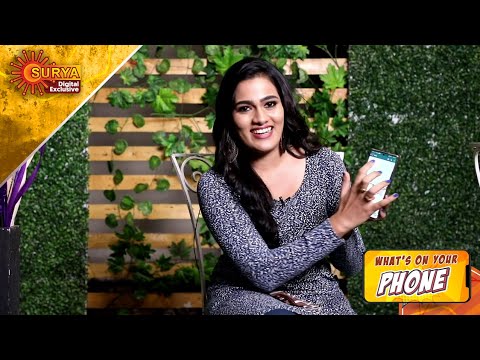What's On Your Phone | Chocolate Fame Sriya On Record | Surya Digital Exclusive