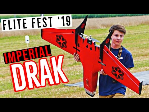 The Empire Strikes DRAK (with 24 Li-Ion cells) - FLITE FEST 2019 - Star Wars Ritewing DRAK Wing