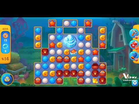 Fishdom. 8214 level no boosters and diamonds - 21 move