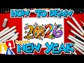 How To Draw 2026 Happy New Year