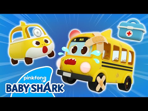 [🚎NEW] Five Little Buses Jumping on the Slide! | Baby Shark Toy Car Song | Baby Shark Official