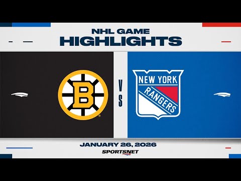 NHL Highlights | Bruins vs. Rangers - January 26, 2026