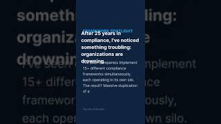 After 25 years in compliance, I've noticed something troubling: organizations are drowning | The Art