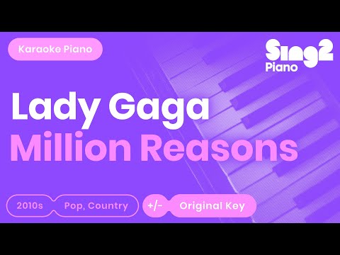 Million Reasons (Piano Karaoke) Lady Gaga