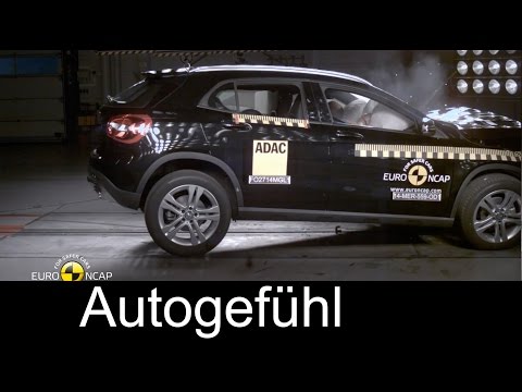 Mercedes Benz GLA crash test Euro NCAP and Collision Prevention Assist Plus